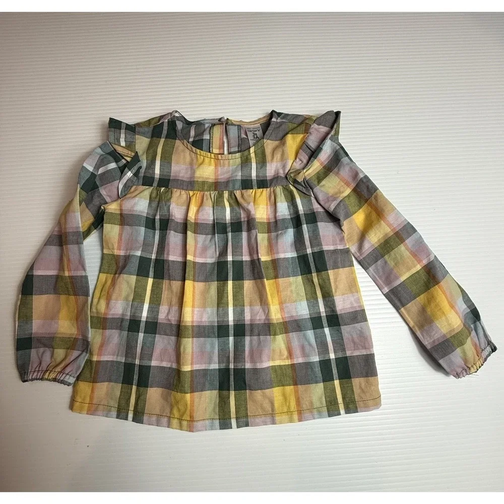GIRLS CARTERS LONG SLEEEVE PLAID SHIRT SIZE‎ 3T